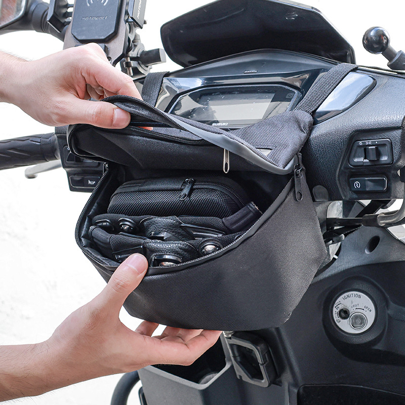 Waterproof Motorcycle Handlebar Bag Pouch - 방수 오토바이 핸들바 가방, 다기능 스쿠터