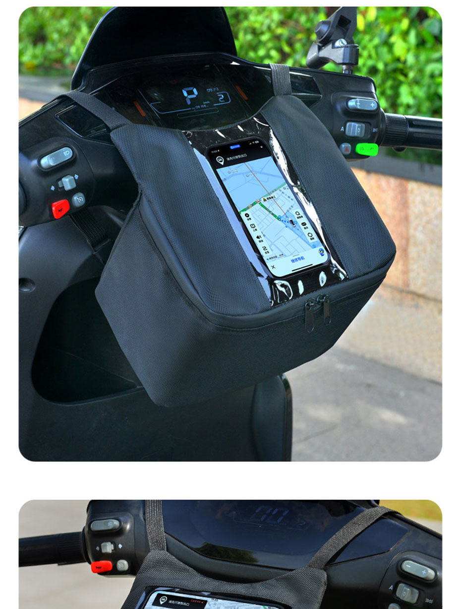 Waterproof Motorcycle Handlebar Bag Pouch - 오토바이 앞 대시보드 가방 터치스크린 폰