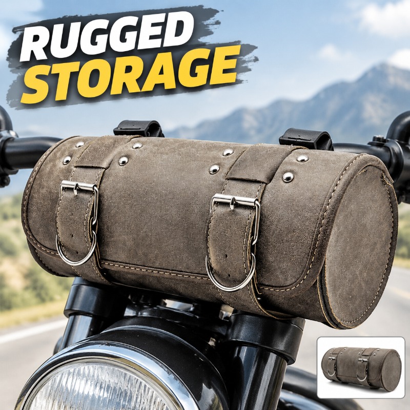 Waterproof Motorcycle Handlebar Bag Pouch - 다용도 레트로 스타일 오토바이/전기 자전거용 핸들바