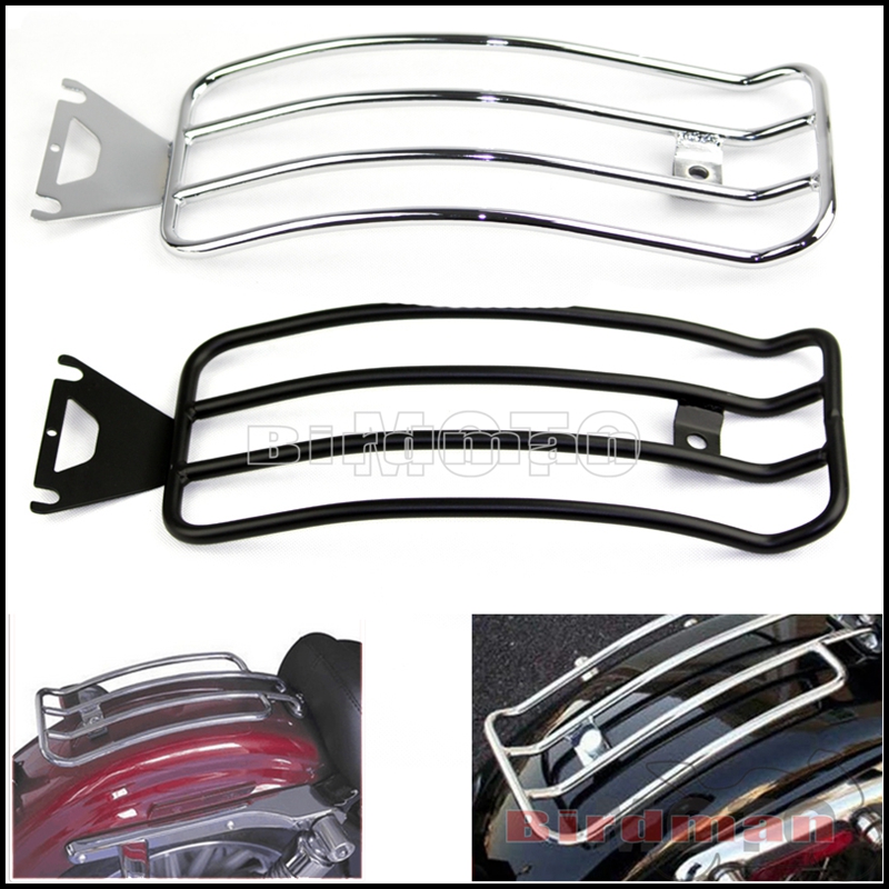 Motorcycle Luggage Rack Rear Carrier Steel - Harley Softail Road King Touring FLHX