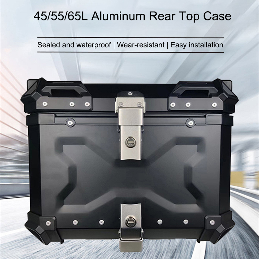 Aluminum Top Case Luggage Box 45L 55L - 오토바이 리어 탑 케이스 모토 러기지