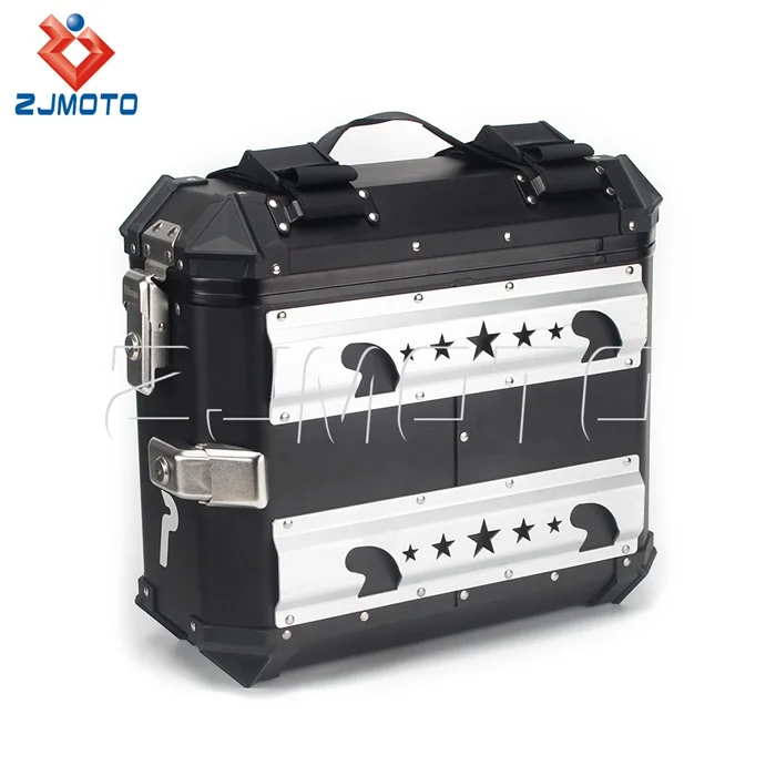 2개 알루미늄 사이드 패니어 박스 오토바이 안장 하드  - Motorcycle Saddlebags Hard Luggage Panniers 리뷰 및 가격