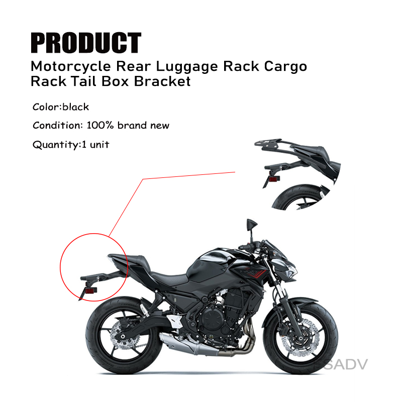 EX650 Z 650 오토바이 리어 러기지 랙 캐리어  - Motorcycle Luggage Rack Rear Carrier Steel 리뷰 및 가격