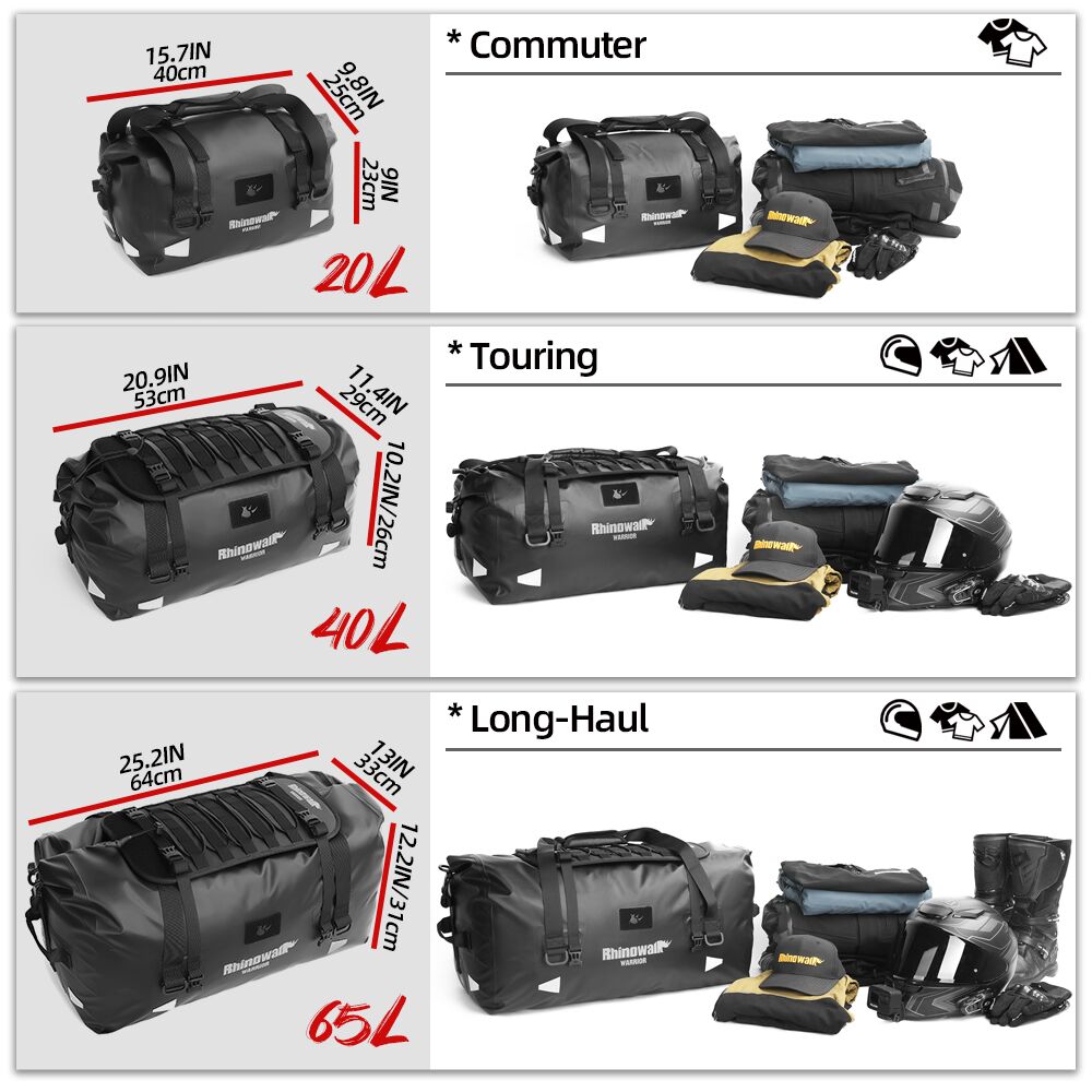 라이노워크 오토바이 테일 백 에어 밸브 롤탑 조절 가능 - Motorcycle Tail Bag Waterproof Roll Top 리뷰 및 가격