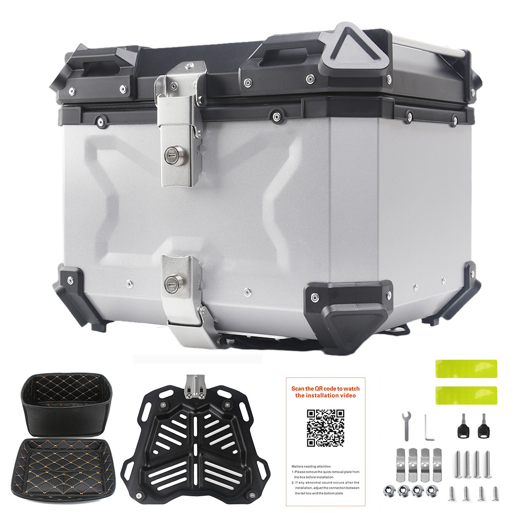 알루미늄 오토바이 리어 박스 45L 55L 65L 80 - Aluminum Top Case Luggage Box 45L 55L 리뷰 및 가격
