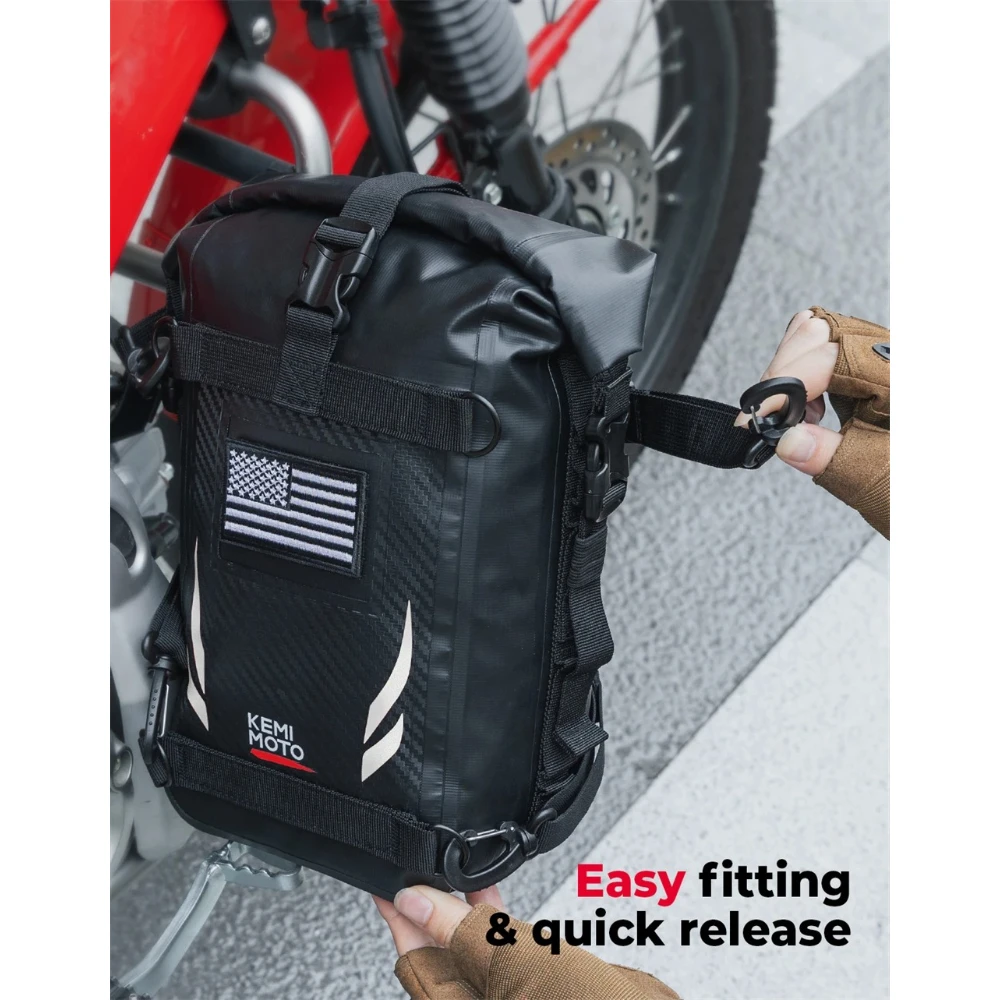 오토바이용 방수 사이드 백, 6.5L 용량, 야외용 방 - Motorcycle Crash Bar Waterproof Dry Bag 리뷰 및 가격