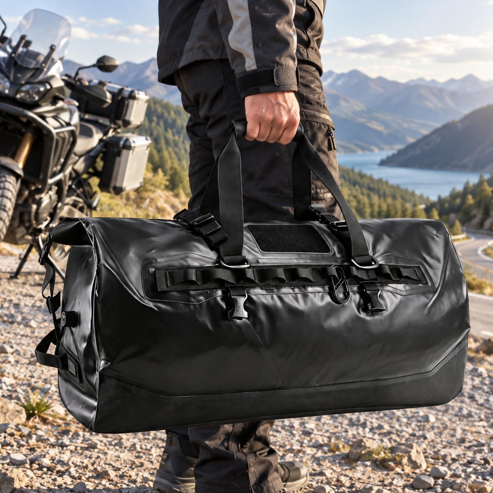 대용량 방수 롤 탑형 오토바이용 테일 백, 휴대용 사진 - Motorcycle Tail Bag Waterproof Roll Top 리뷰 및 가격