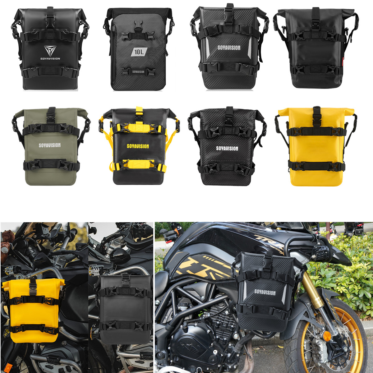 ADV 오토바이 크래시 바 가방 8L 9L 10L 12 - Motorcycle Crash Bar Waterproof Dry Bag 리뷰 및 가격