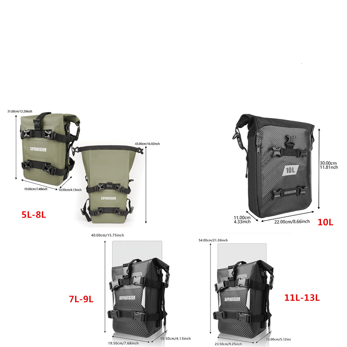 ADV 오토바이 크래시 바 가방 8L 9L 10L 12 - Motorcycle Crash Bar Waterproof Dry Bag 리뷰 및 가격