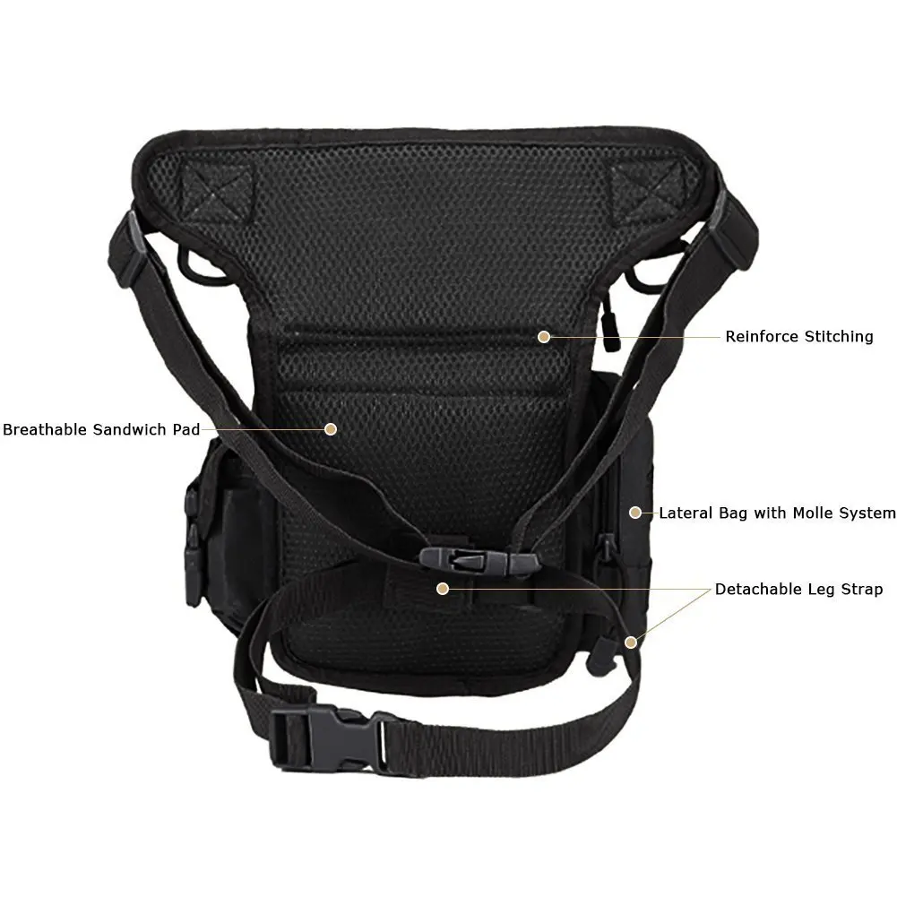전술 드롭 다리 주머니 가방 허벅지 가방 팩 허리 가방 - Motorcycle Leg Bag Drop Thigh Pouch 리뷰 및 가격
