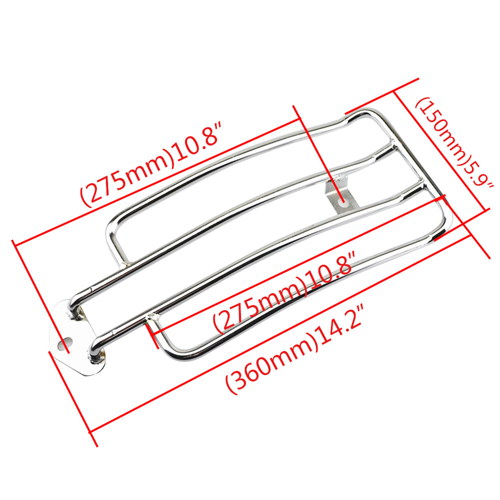 할리 스포츠스터 XL XLH 883 1200 883C  - Motorcycle Luggage Rack Rear Carrier Steel 리뷰 및 가격